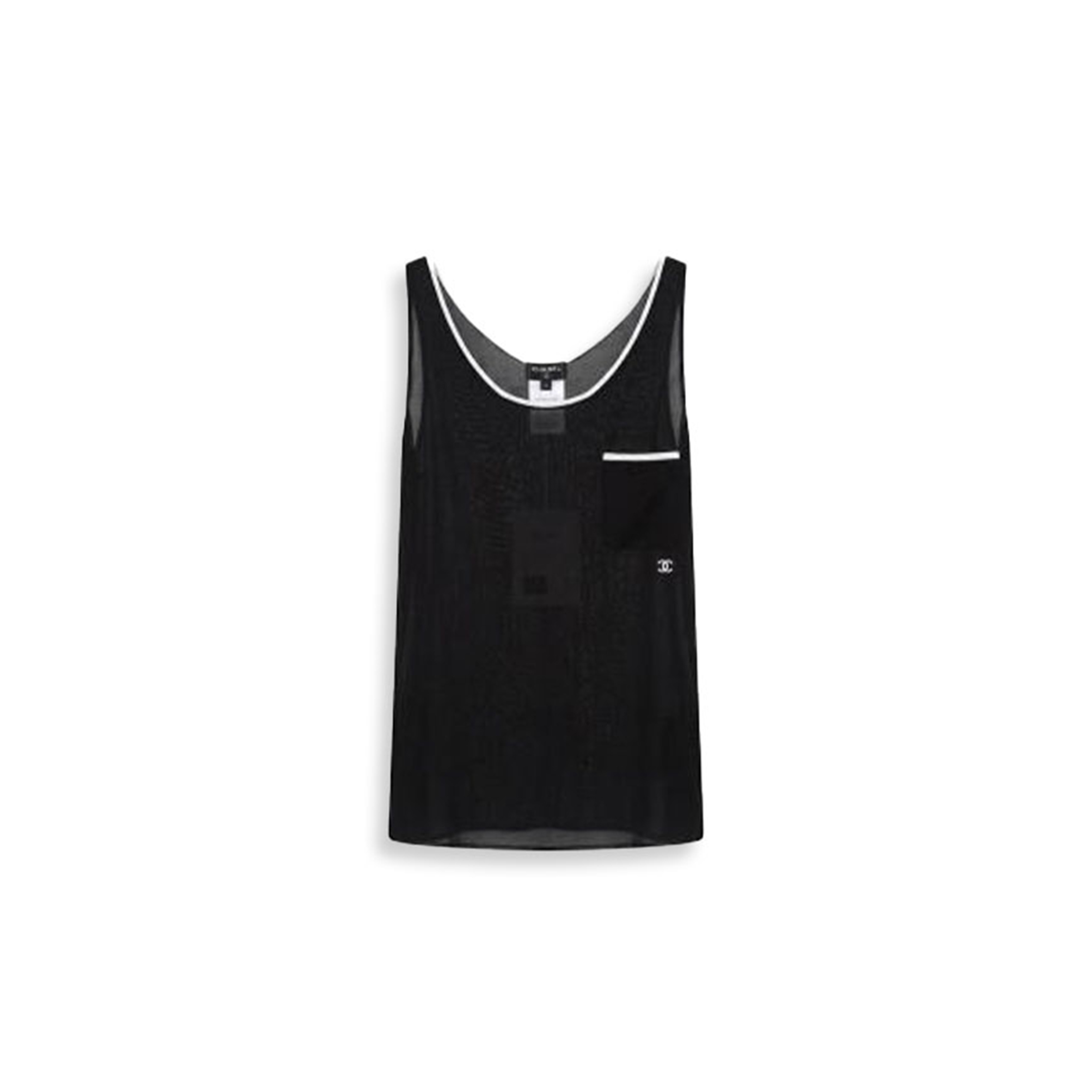CHANEL COCO MARK 26SS SILK TANK TOP WOMEN'S P81449